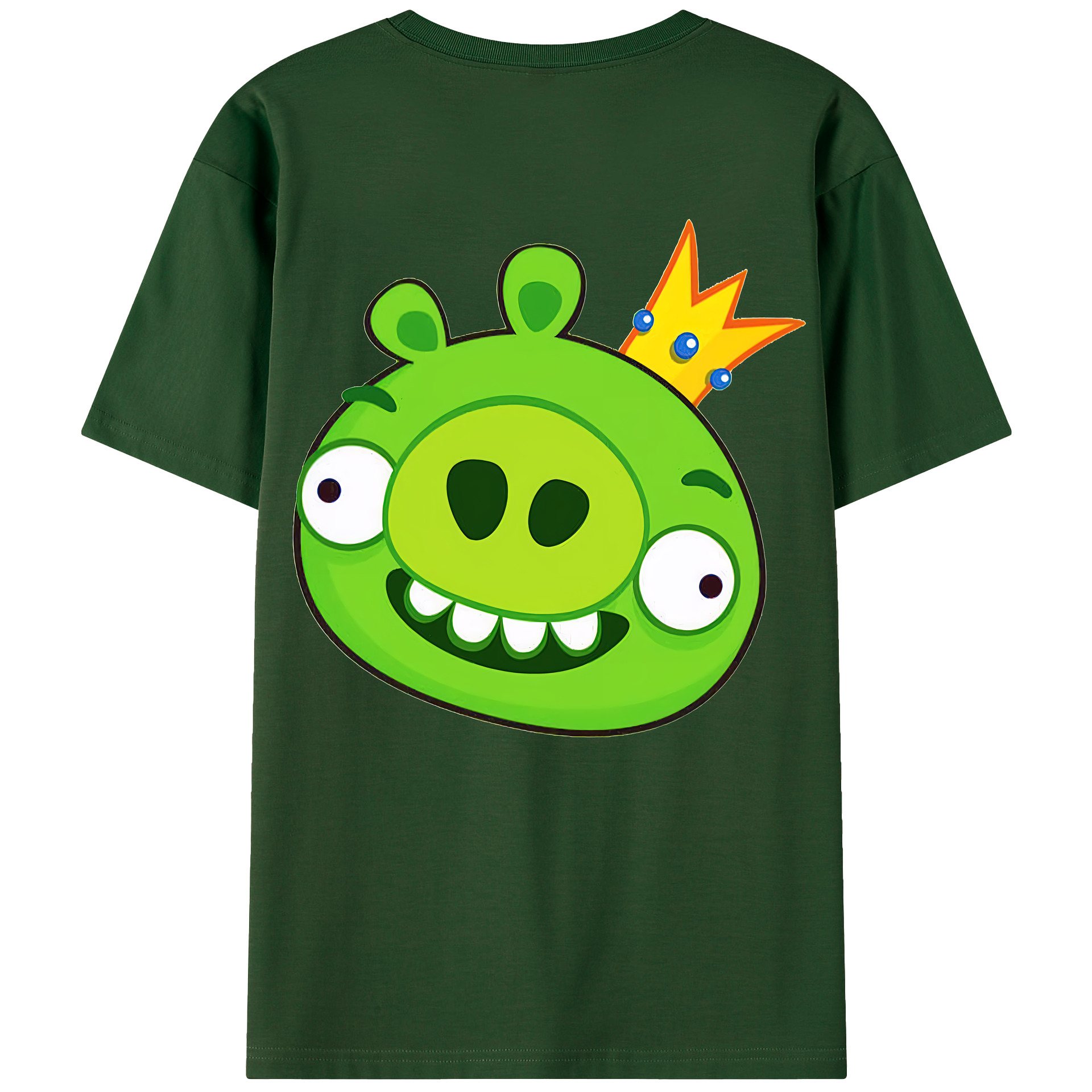 （画像用） Angry Birds アングリーバード 綿100％半袖Tシャツ（背面プリント）